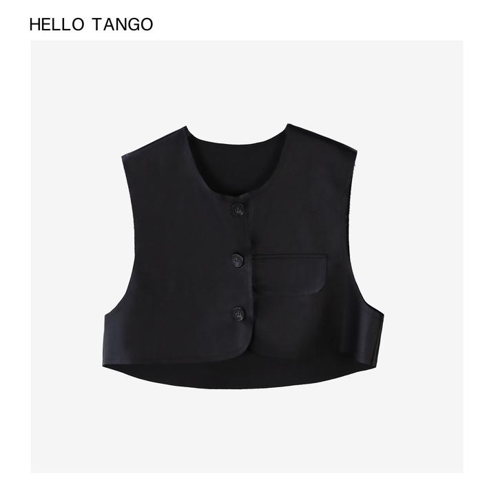 HELLOTANGO《古着艺术家》皮马甲 735#（不可机洗！）