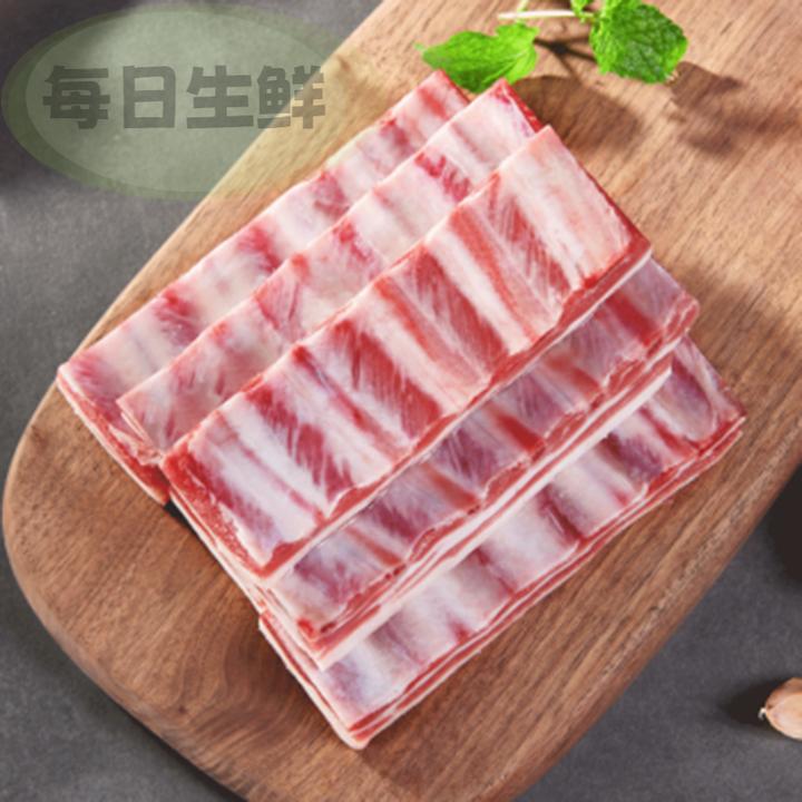 新鲜羔羊羊排寸排羊肉鲜切羊肋排烧烤饭店商用食材鲜冻羊肉批发