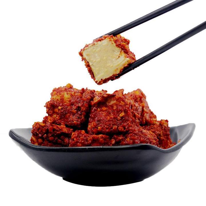 湖南霉豆腐湘西特产农家自制辣椒腐乳洗车河泡油微辣克瓶装笋1g