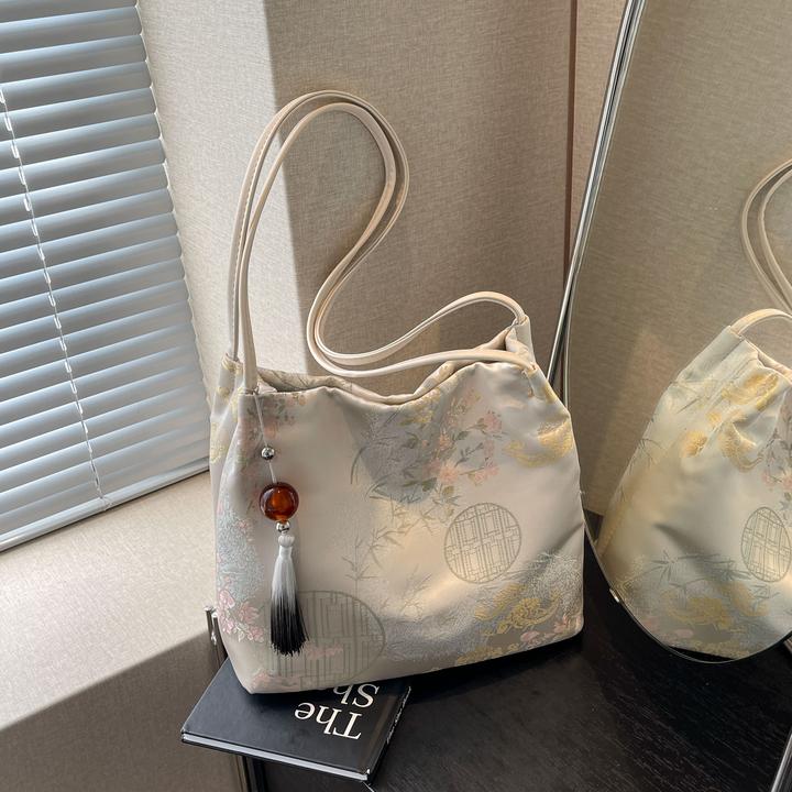 佐猫古风包包2025新款国风新中式水桶包高级感时尚百搭单肩通勤包