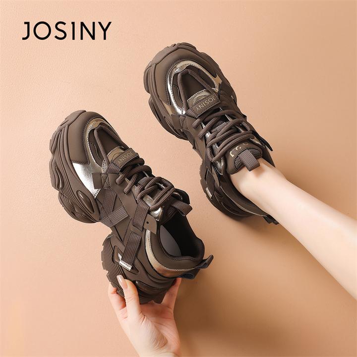 卓诗尼厚底增高老爹鞋女新款显脚小网红超火松糕鞋春季百搭运动鞋