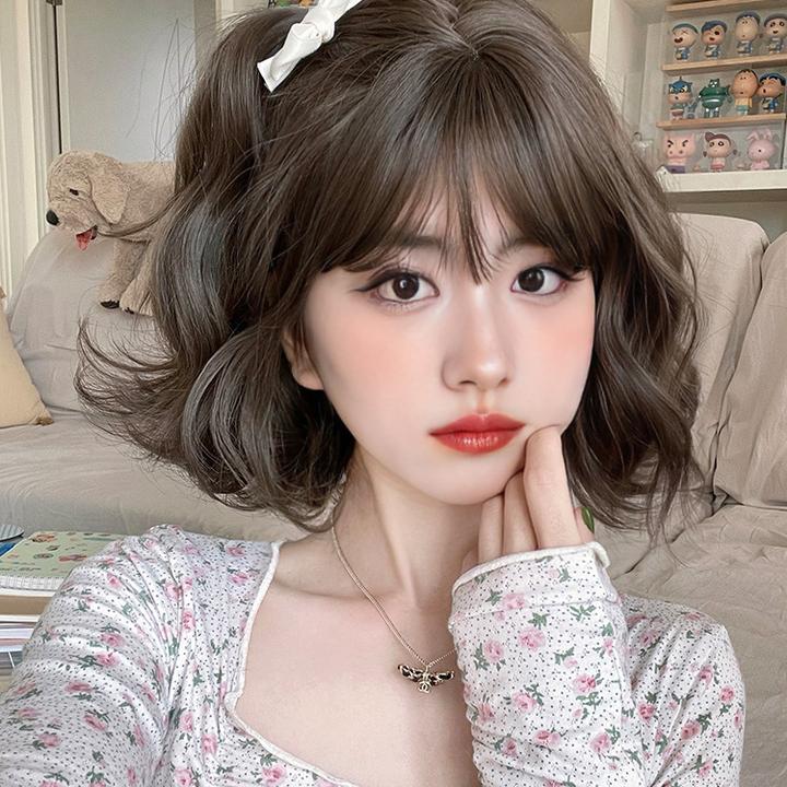 假发女网红Lolita短卷发新款羊毛卷短发慵懒卷时尚jk羊毛卷假发