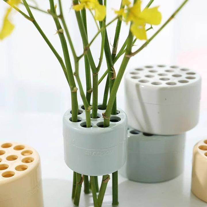 插花固定神器玻璃花瓶陶瓷花盆固定工具鲜花束手打螺旋花艺