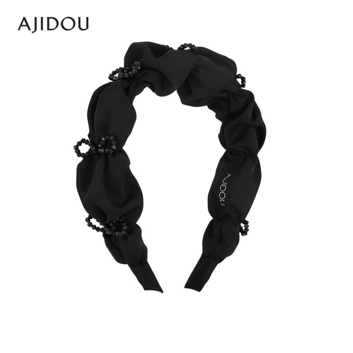 AJIDOU阿吉豆灵动可爱水晶蝴蝶结织物发箍