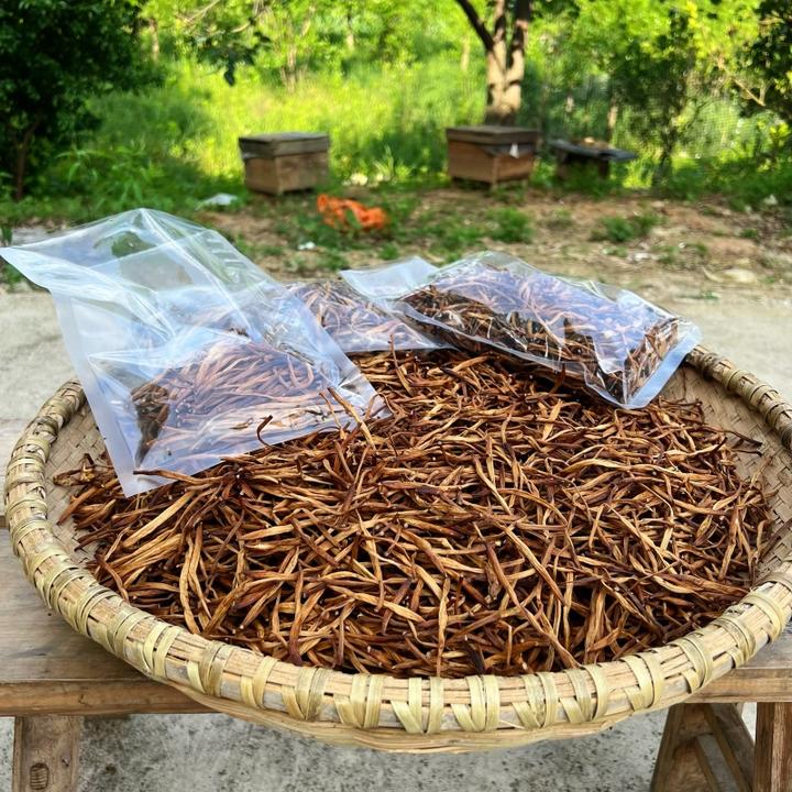 湖南正宗干黄花菜农家蒸晒干净无硫农家特产金针菜干货250克/袋