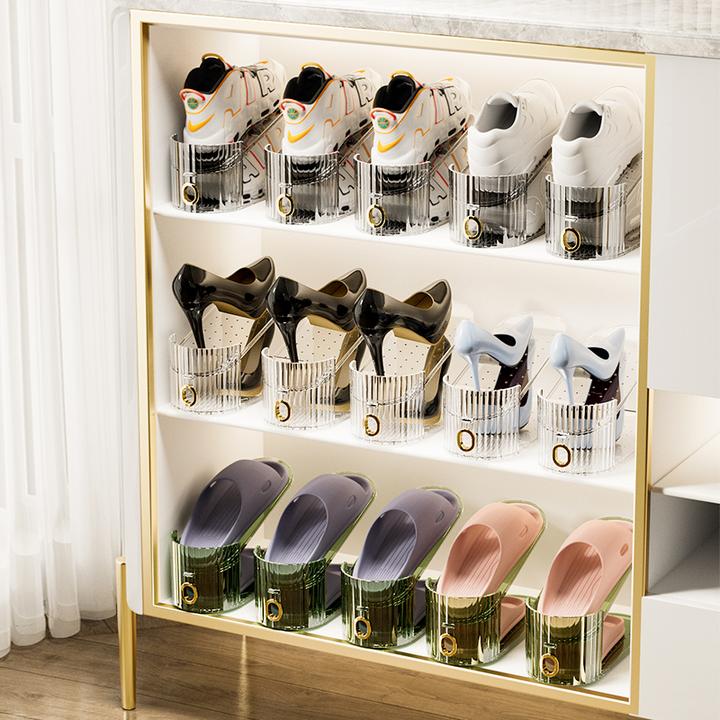 鞋架双层收纳神器透明鞋子收纳置物架可调节鞋托分层鞋子收纳神器