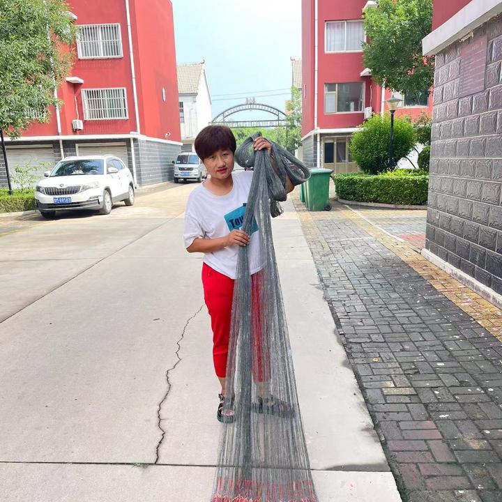 大力马线渔网，三指，吊好兜四米半高，纯手工