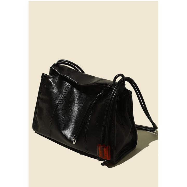 法国TOUCH MISS设计师款简约托特包女新款软牛皮大容量单肩斜挎包