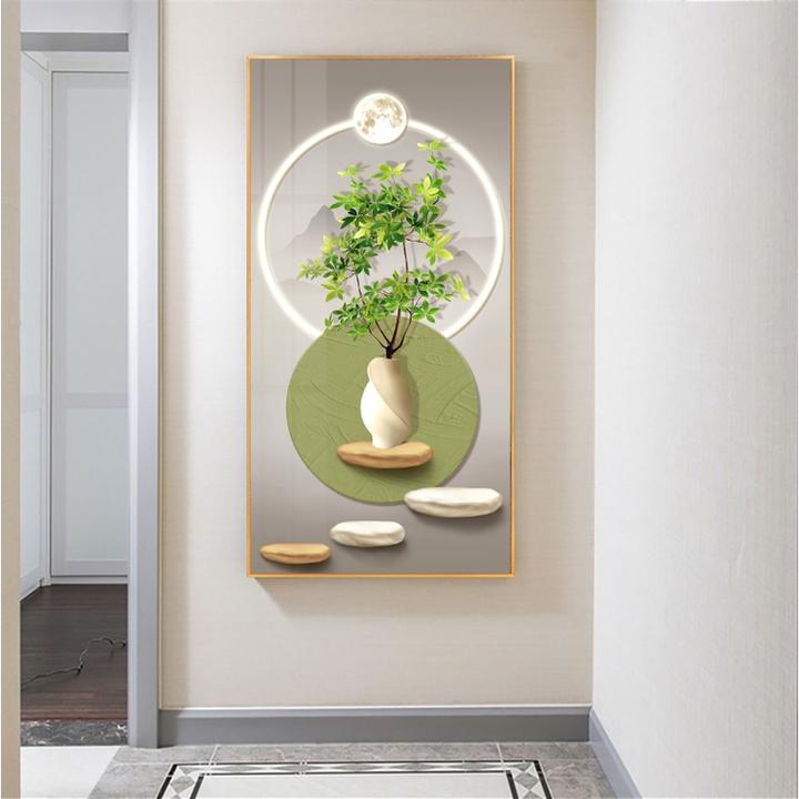 升级款-玄关画奶油风轻奢玄关晶瓷画镶钻装饰画现代简约入户过道