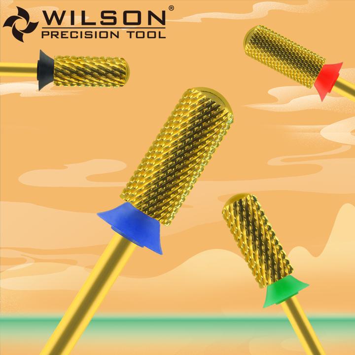 惠而顺 新手美甲卸甲磨头5.35mm直筒光头镀钛打磨工具美甲