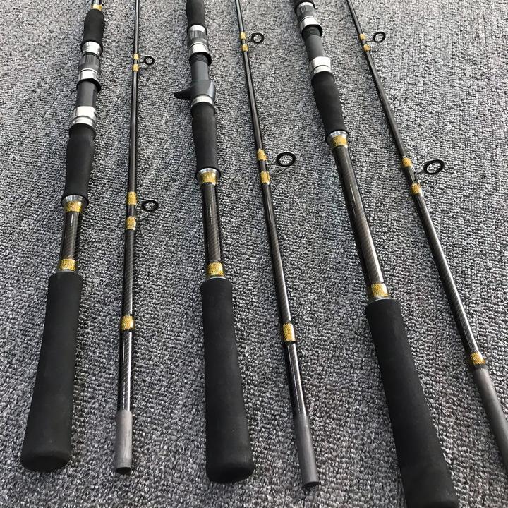 阿布鲨黑金雷强竿XXH硬度重型打黑路亚竿超硬锚鱼竿二代直柄枪柄