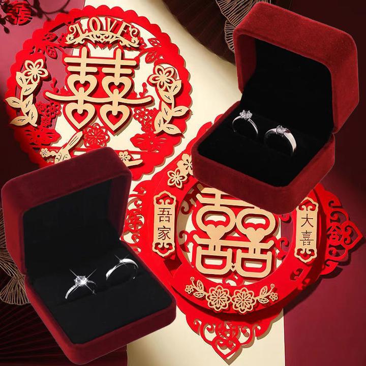 合金合成锆石戒指 结婚求婚钻戒情侣戒指一对活口可调节婚礼道具