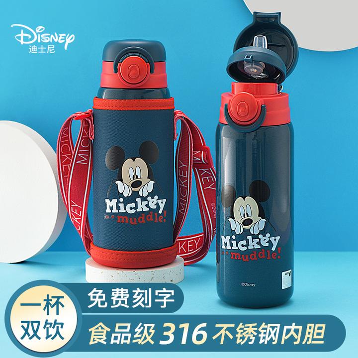 迪士尼儿童保温杯3-6-食品级316小学生上学专用双饮耐摔杯子