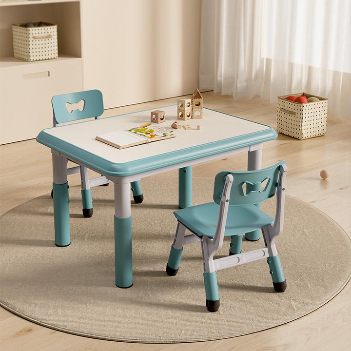 幼儿早教学习桌家用可升降儿童小书桌游戏桌幼儿园宝宝吃饭写字桌