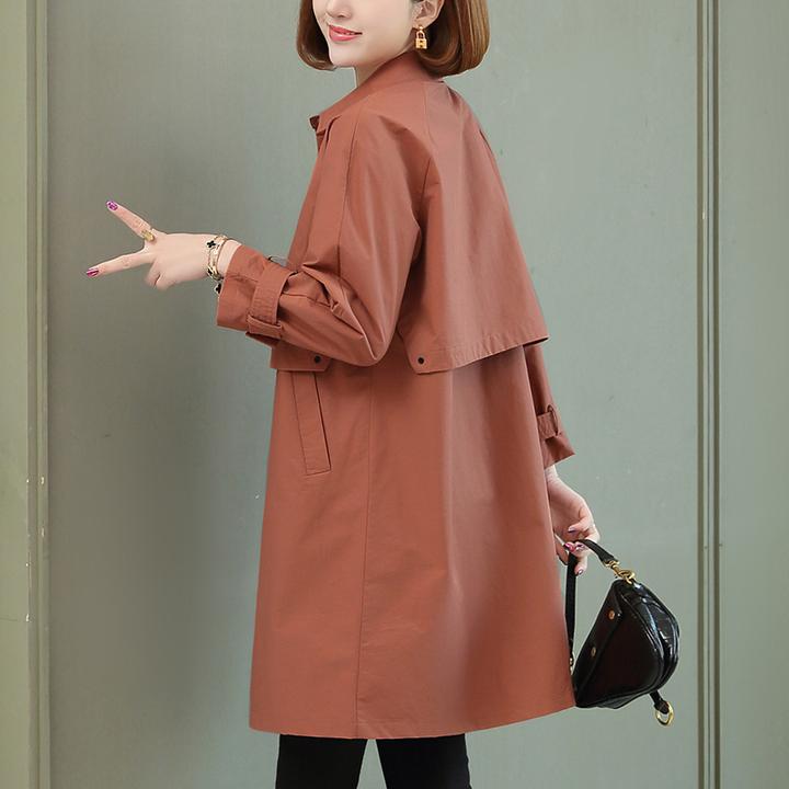 高档女风衣中长款大衣2024年春秋季新款高端气质时尚休闲薄款外套