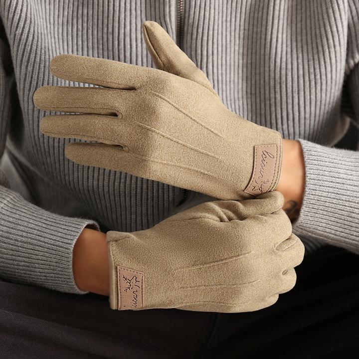 手套男士秋冬韩版防风保暖防寒骑车学生加绒加厚保暖可触屏时尚