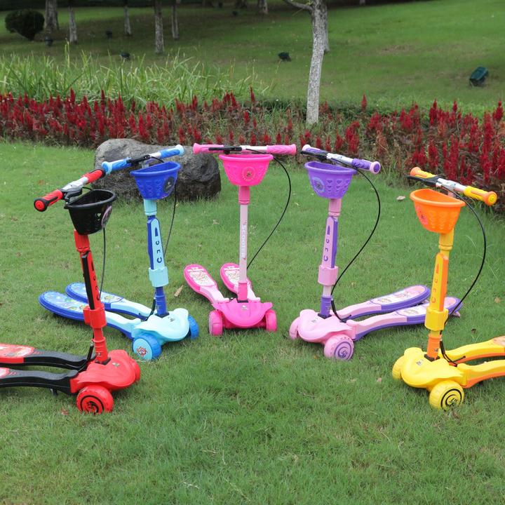 剪刀车滑板车儿童3到6岁蛙式滑板车双脚男女孩初学者儿童折叠蛙式