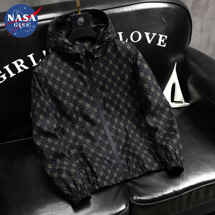 NASA春秋新款男装时尚潮牌青年休闲潮流百搭连帽夹克宽松大码外套