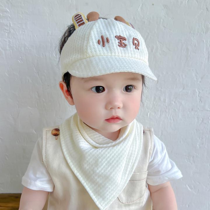 宝宝帽子夏季薄款婴儿男女婴幼儿防晒遮阳胎帽新生儿护卤门气门帽