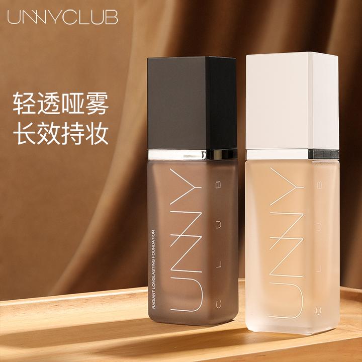 UNNY粉底液遮瑕保湿持久不脱妆持妆混干油皮推荐学生服帖AKZB