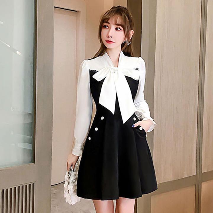 2024新款连衣裙显瘦高级感小香风拼接小个子气质裙子