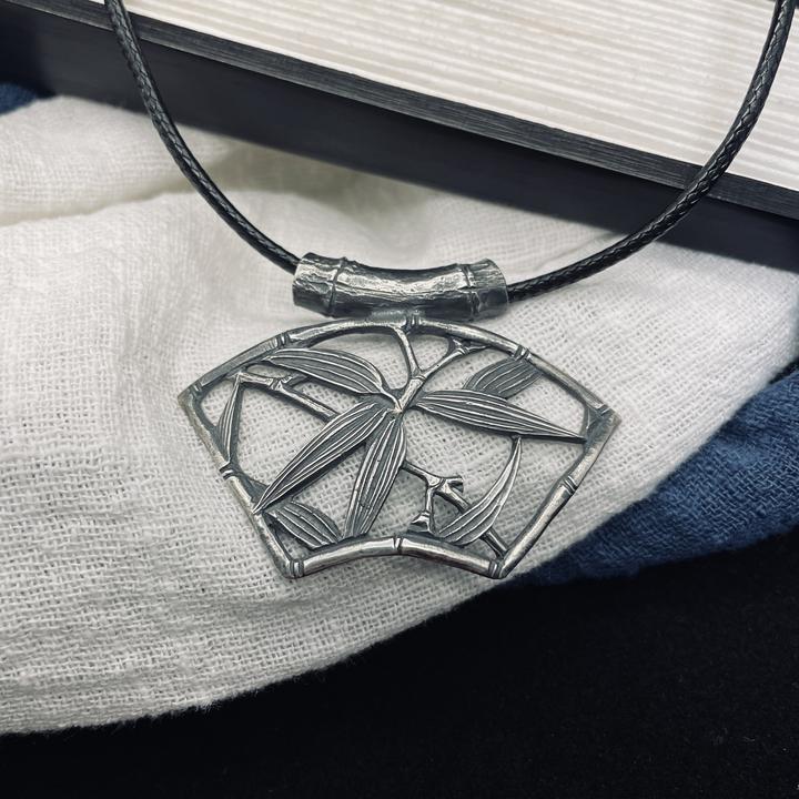 ZHUOWU/拙悟 吊坠925银 原创纯手工《听竹》复古国风新中式项链吊坠