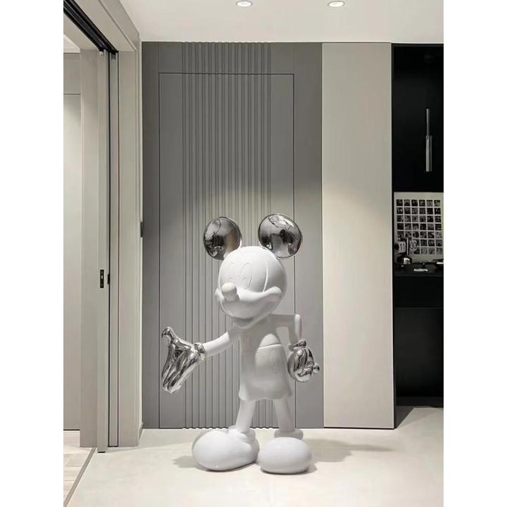 米奇轻奢大型落地摆件玄关客厅电视柜沙发旁家居装饰品开业送礼物