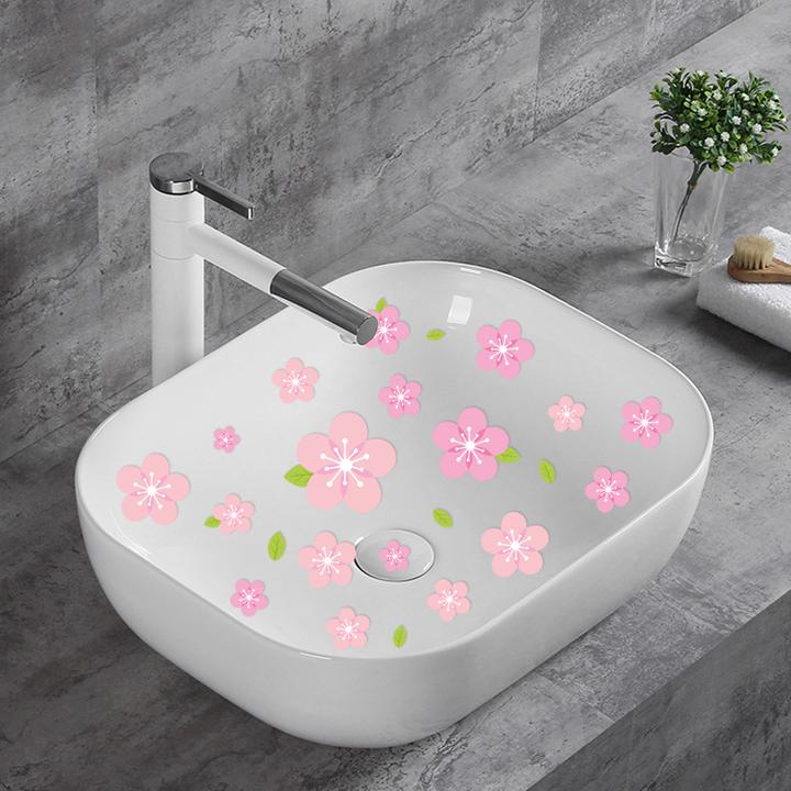 洗手台贴纸遮丑防水使用自粘墙纸厕所装饰画翻新墙贴画遮丑浴室