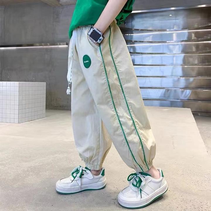 2024新款儿童夏季防蚊裤男童裤子夏款薄款中大童潮男孩帅气速干裤