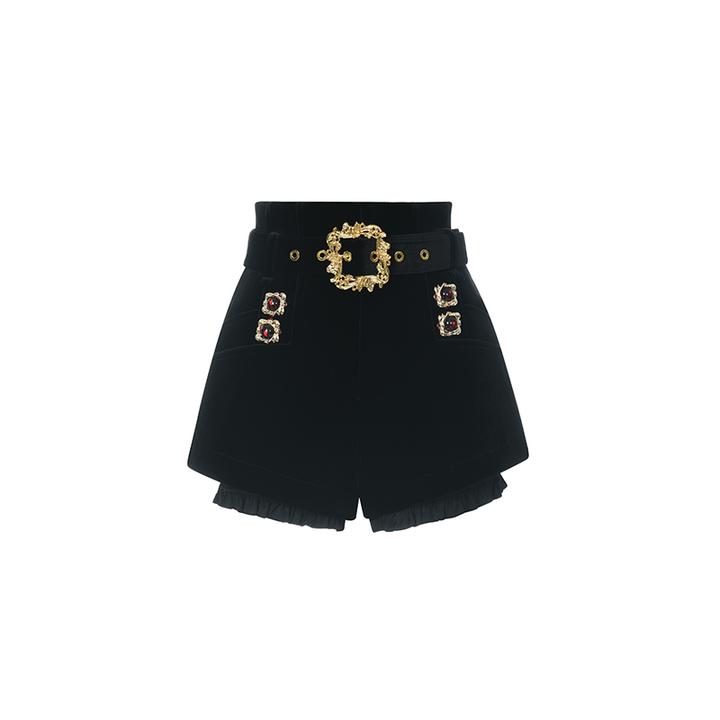 LeFame/拉飞姆【徐璐 迪丽热巴同款】短裤（配腰带）LF23Q41P01B046