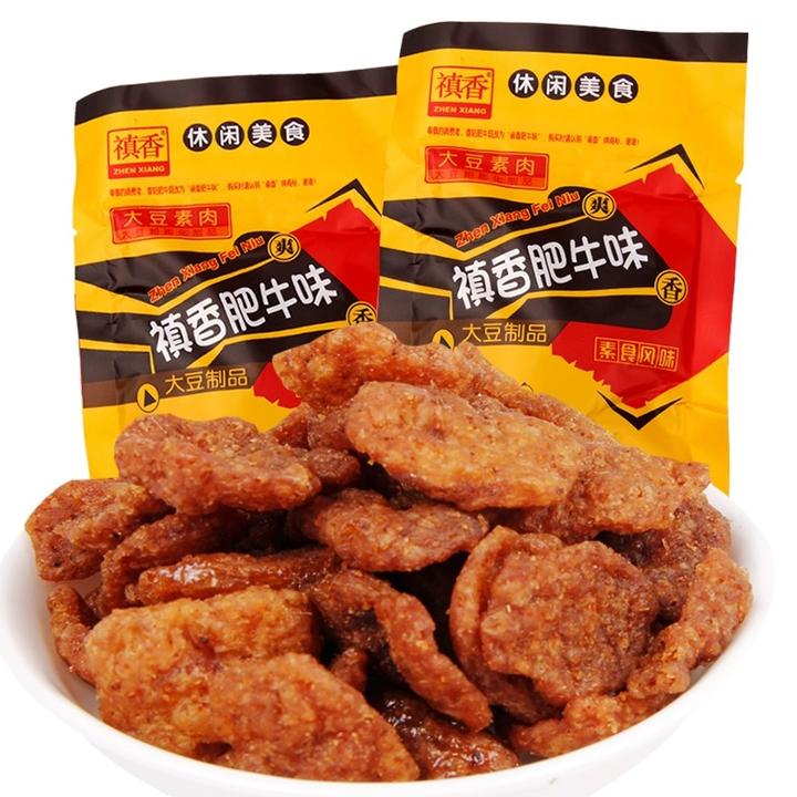 禛香肥牛大豆素肉怀旧儿时零食经典童年怀旧麻辣辣条香菇肥牛