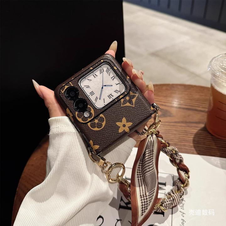 适用华为Nova Flip S折叠屏手机壳高级感潮牌花纹全包防摔保护套