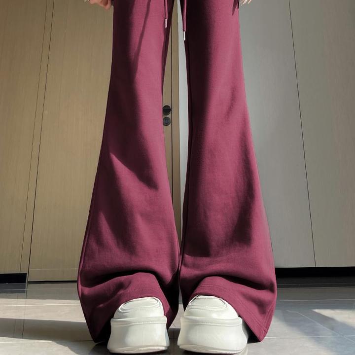 适用于安可拉红美式瑜伽运动裤女秋季高腰显瘦马蹄休闲卫裤垂感微