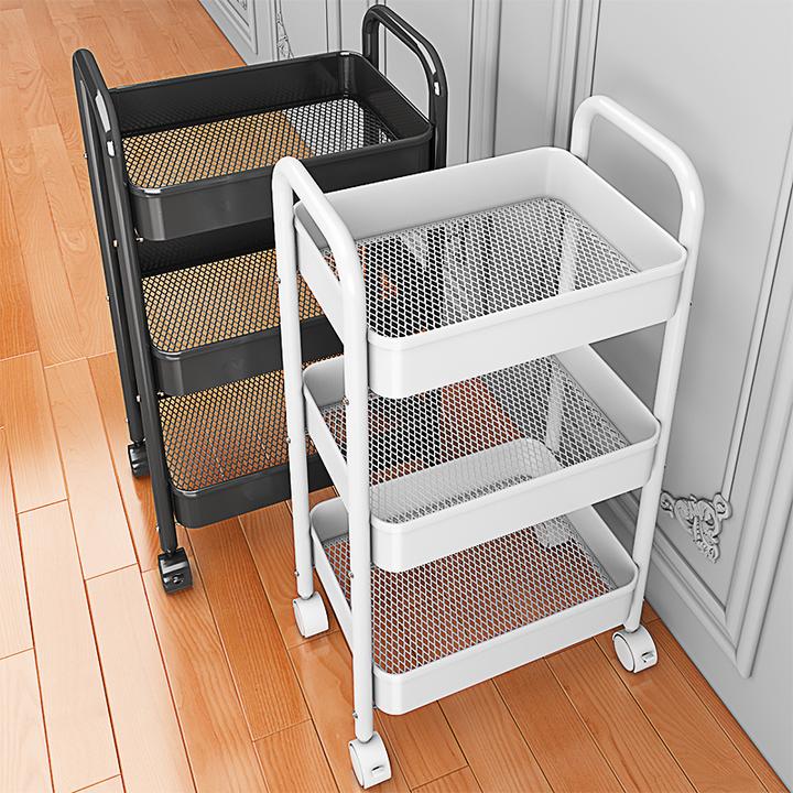 过早小推车置物架厨房落地卧室多层婴儿零食移动浴室卫生间收纳储