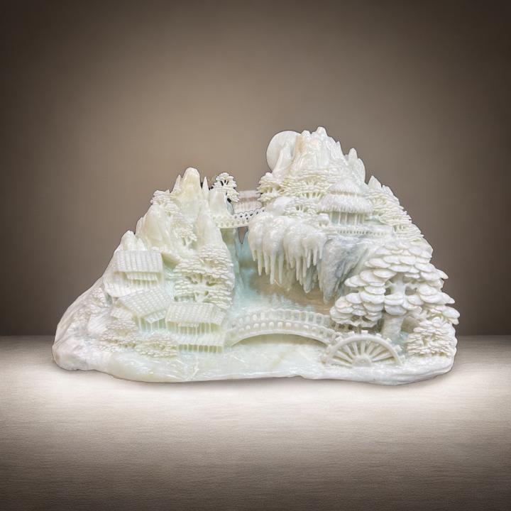 天然原石玉石摆件玄关客厅书房办公室博古架摆设手工创意文房雅器