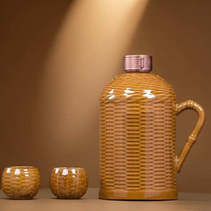 杏杰怀旧暖壶酒清香型优级整箱手工白酒原浆酒礼盒装酒53度1500ml