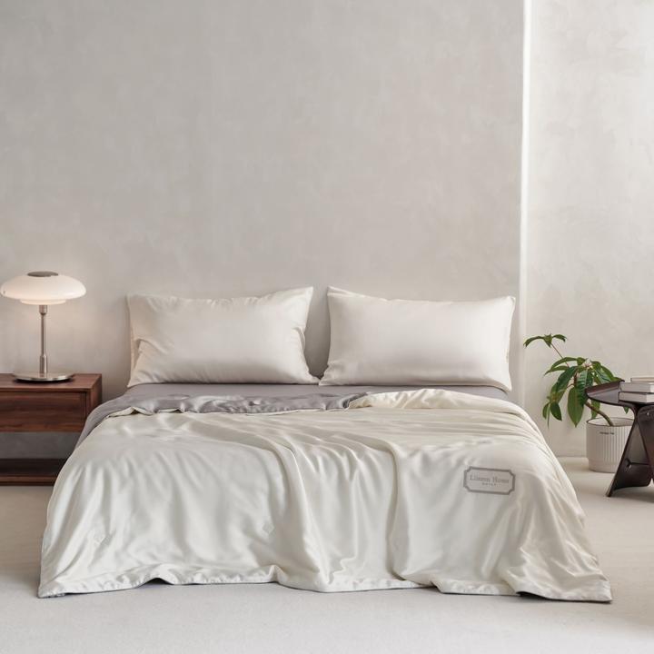 60sLF天丝夏凉被纯色夏被空调被凉感丝滑机洗单人简约轻奢