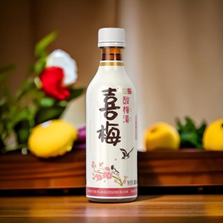 喜梅冰糖桂花酸梅汤饮料瓶装尝鲜装非原箱(380ml*2瓶)0脂肪开胃