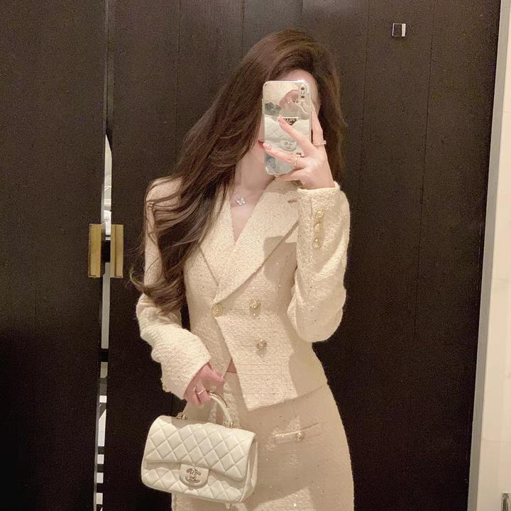 【富贵千金】小香风套装裙韩系高级感气质西装两件套入秋搭配一整套