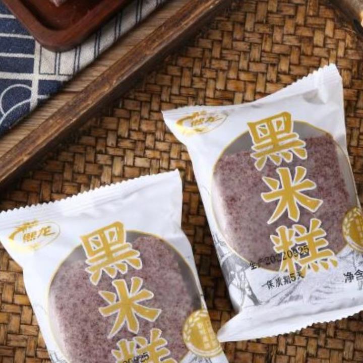 熙龙酷喔黑米糕软糯糯米糕发糕早餐代餐美味零食休闲小吃现做现发