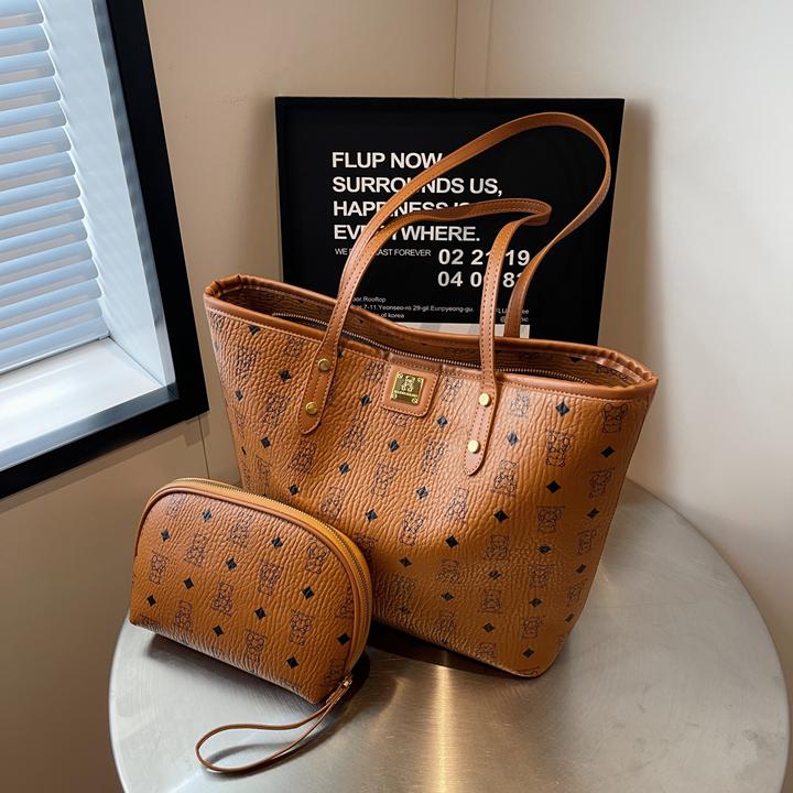 高级感托特包包女2024新款手拎通勤包百搭时尚大容量子母单肩大包