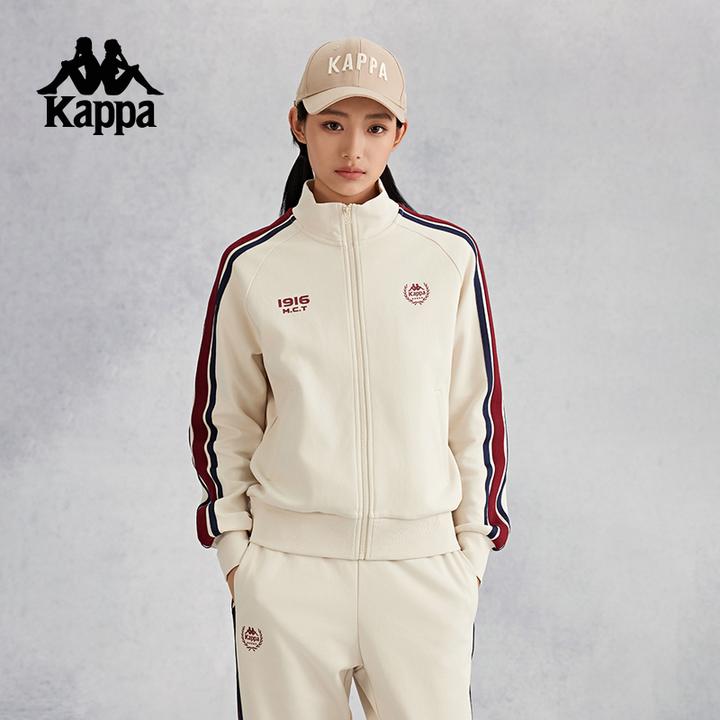 【国家击剑队同款】Kappa卡帕新款休闲针织开衫卫衣运动外套女款