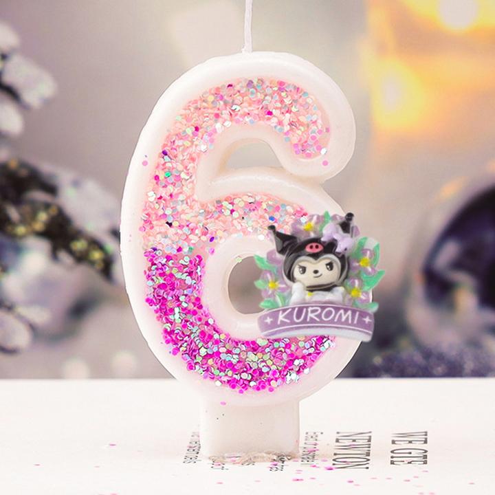 创意庆生日数字蜡烛蛋糕装饰插件儿童成人主题甜品台派对场景道具