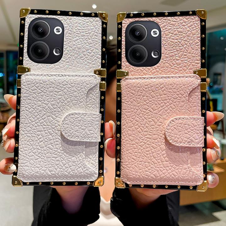 oppo Reno9手机壳reno8pro卡包Reno7/9pro女款轻奢oppo皮纹手机壳