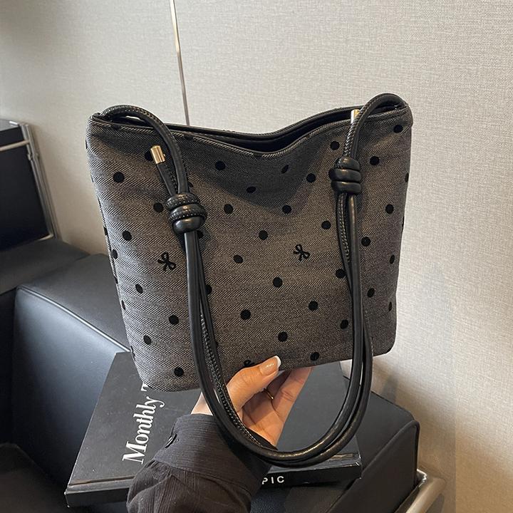 COOLE2025新款质感简约时尚潮流水桶包小众格子设计百搭斜挎包