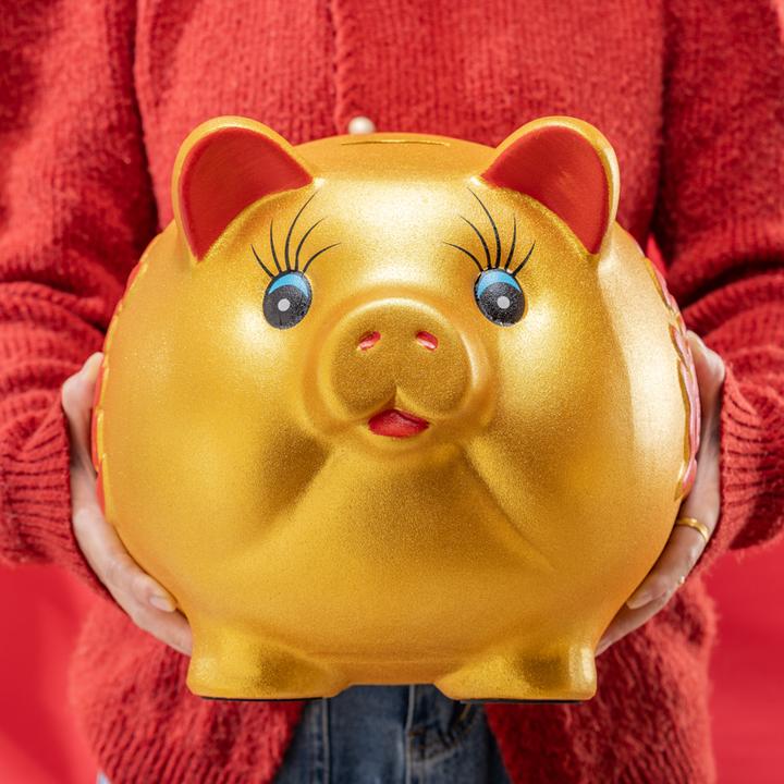 金猪存钱罐2023新款只进不出大人儿童男孩女孩网红存钱筒成人款