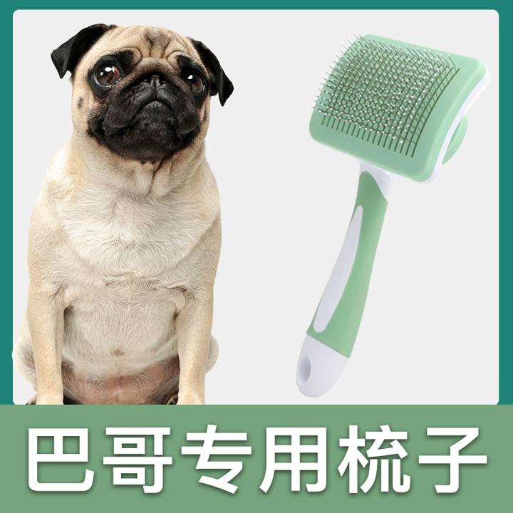 巴哥犬专用梳子拉毛针梳狗狗毛梳子毛刷大小狗毛清理器宠物用品