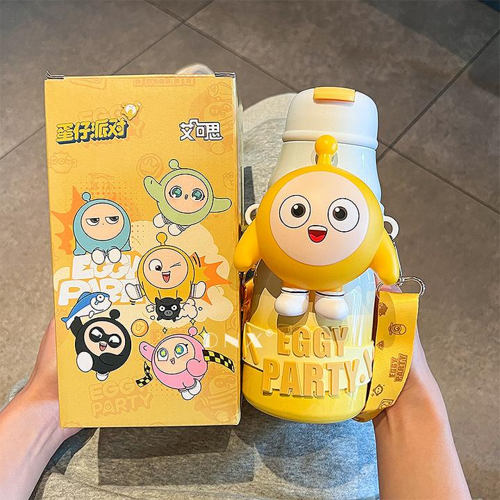 蛋仔派对水杯儿童上学杯子316不锈钢男女孩大容量水壶学生保温杯