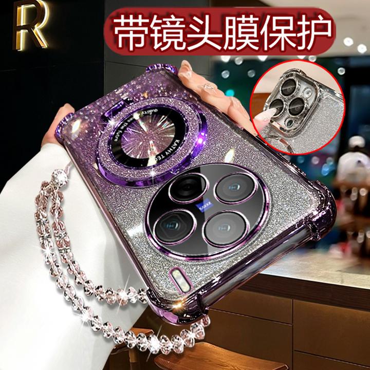 适用vivox200曲屏手机壳女潮5g新款V2415A镜头全包四角防摔带支架