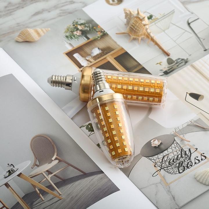 led灯泡超高亮E27E14小螺口三色变光20W玉米灯家用蜡烛泡节能灯